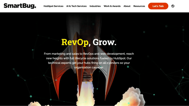 digital marketing website, smartbug